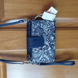 •🆕 Sakroots Spirit Desert Specialty Floral Crossbody Wristlet Wallet All In One